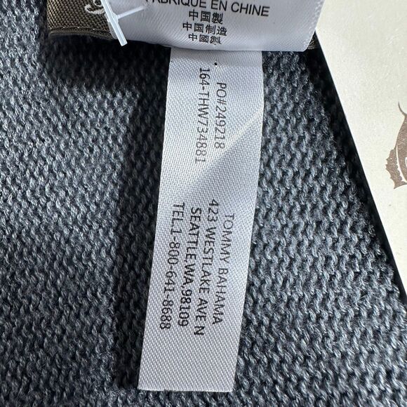 NWT Tommy Bahama Poncho Sweater Women OS Black Gray Poly/Wool Blend Animal Print - Picture 11 of 11